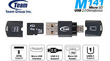 Флеш USB Team Group M141 8GB OTG Black , фото 2