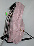 Жіночий сумка рюкзак рожевий. Сумки жіночі міські та спортивні, фото 3