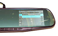 Автомобільний реєстратор дзеркало DVR 138 Full HD відео реєстратор з екраном і камерою заднього виду, фото 5