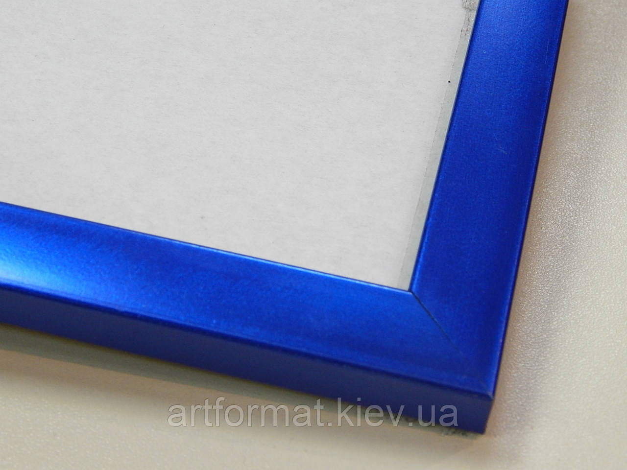 Рамка А4 (219х297).Рамка пластиковая 16 мм.Синий металлик.