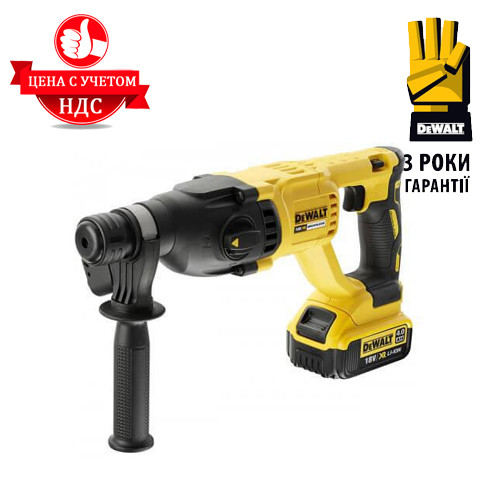 

Перфоратор аккумуляторный DeWALT DCH133M1 (18 В, 2.6 Дж)