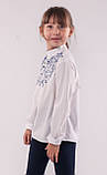 Блузка школьная белая с рисунком-сублимацией для девочки , фото 3