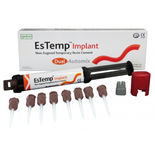 Силиконовый цемент. ESTEMP Implant (8г х 1шприц). Цемент стоматологический ESTEMP Implant. ESTEMP Implant / ЭСТЕМП имплант (шприц 8 г) SPIDENT. ESTEMP Implant (8г*1шпр.), цемент стоматологический временный, SPIDENT.