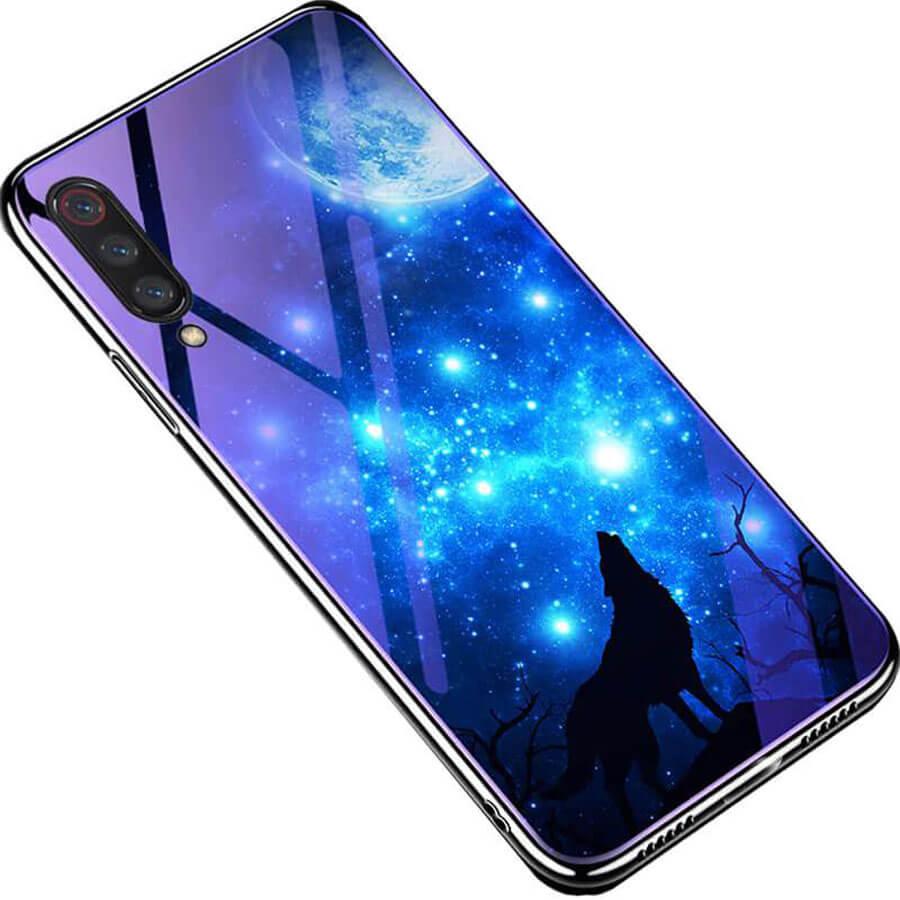 

TPU+Glass чехол Fantasy с глянцевыми торцами для Samsung Galaxy A50 (A505F) / A50s / A30s Лунная ночь