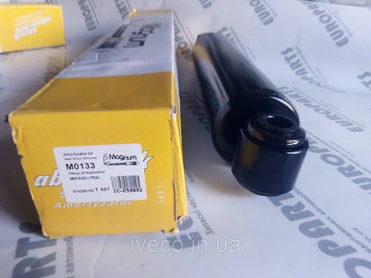 

Амортизатор зад. Mercedes Shock absorber front L/R MERCEDES ATEGO, ATEGO 2 04.25D/04.8D/06.37D 01.98- M0133