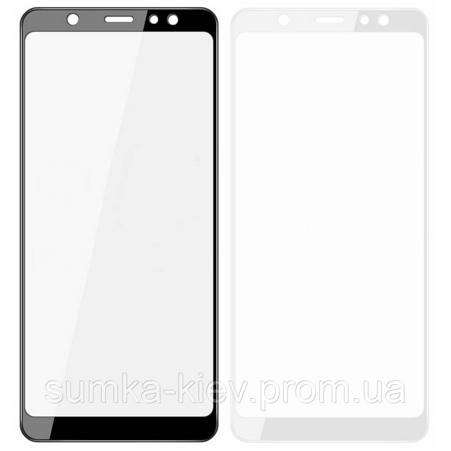 

Защитное стекло Full Screen для Samsung A6 2018 (A600F), белое, Белый