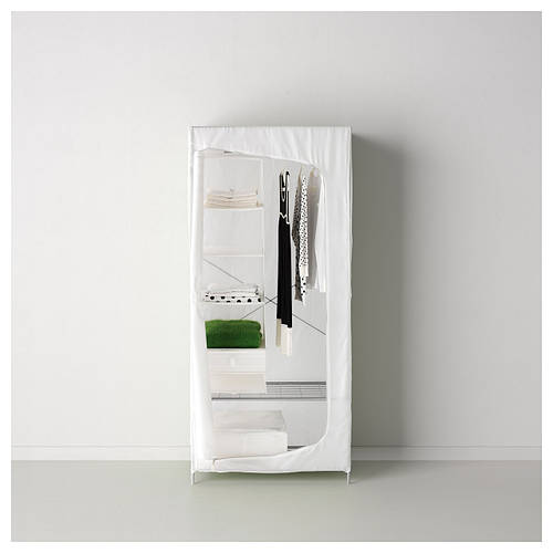 БРЕЙМ Гардероб, белый, 80x55x180 см, 30246468, ИКЕА IKEA, BREIM - фото 4