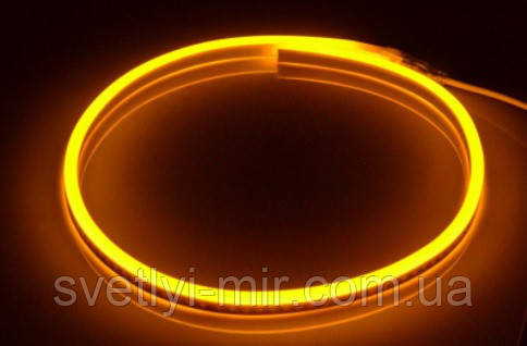 Светодиодная LED лента гибкий неон 8х16 мм LED NEON FLEX O оранжевая 12В  12V, цена 96.33 грн - Prom.ua (ID#1006395802)
