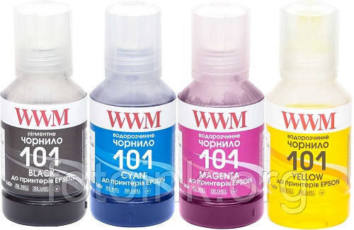 

Чернила WWM E101 для Epson L4150, L4160, L6160, L6170, L6190, 4х140г (E101SET4)