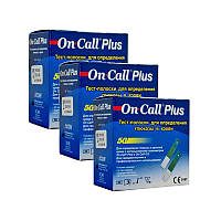 Тест полоски On-Call Plus №50 - 3 упаковки комплектом (150 шт.)