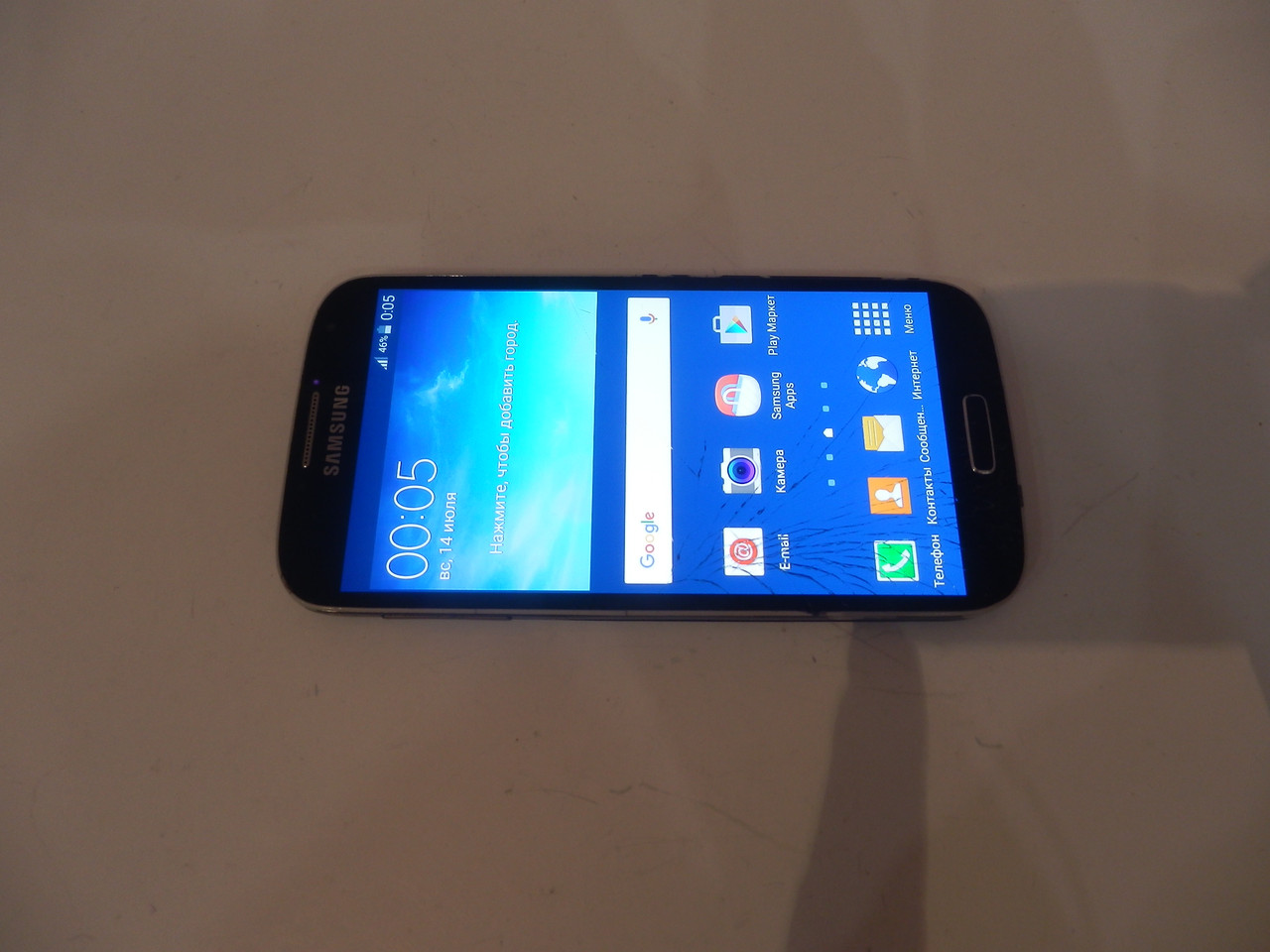 Samsung Galaxy S4 I9500 Black Mist №6795 на запчасти