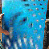 Перфорована панель, 1×2 м, металева, 8×8, крок 12 мм., посилена, в рамці, фото 2