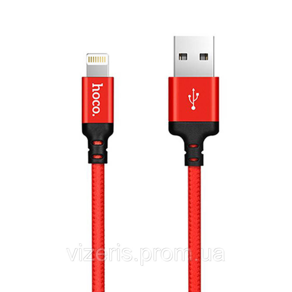 

Кабель Lightning HOCO X14 Times speed зарядка и синхронизация Apple устройств 1м, red