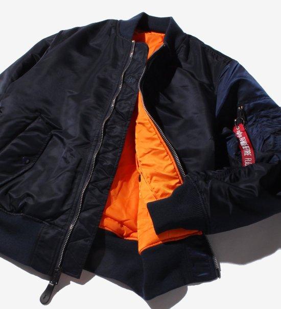 Оригинальная лётная куртка Ma-1 Flight Jacket Alpha Industries (синяя)