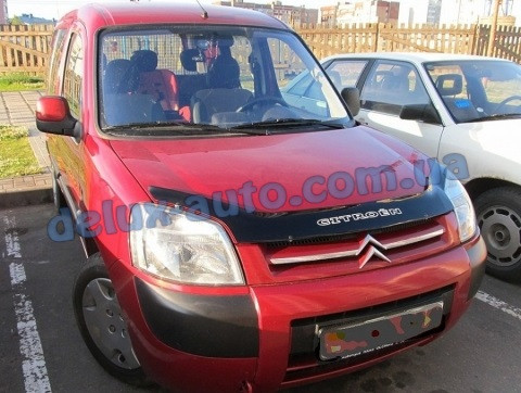 

Мухобойка на капот Citroen Berlingo 2002 Дефлектор капота на Ситроен Берлинго 2002