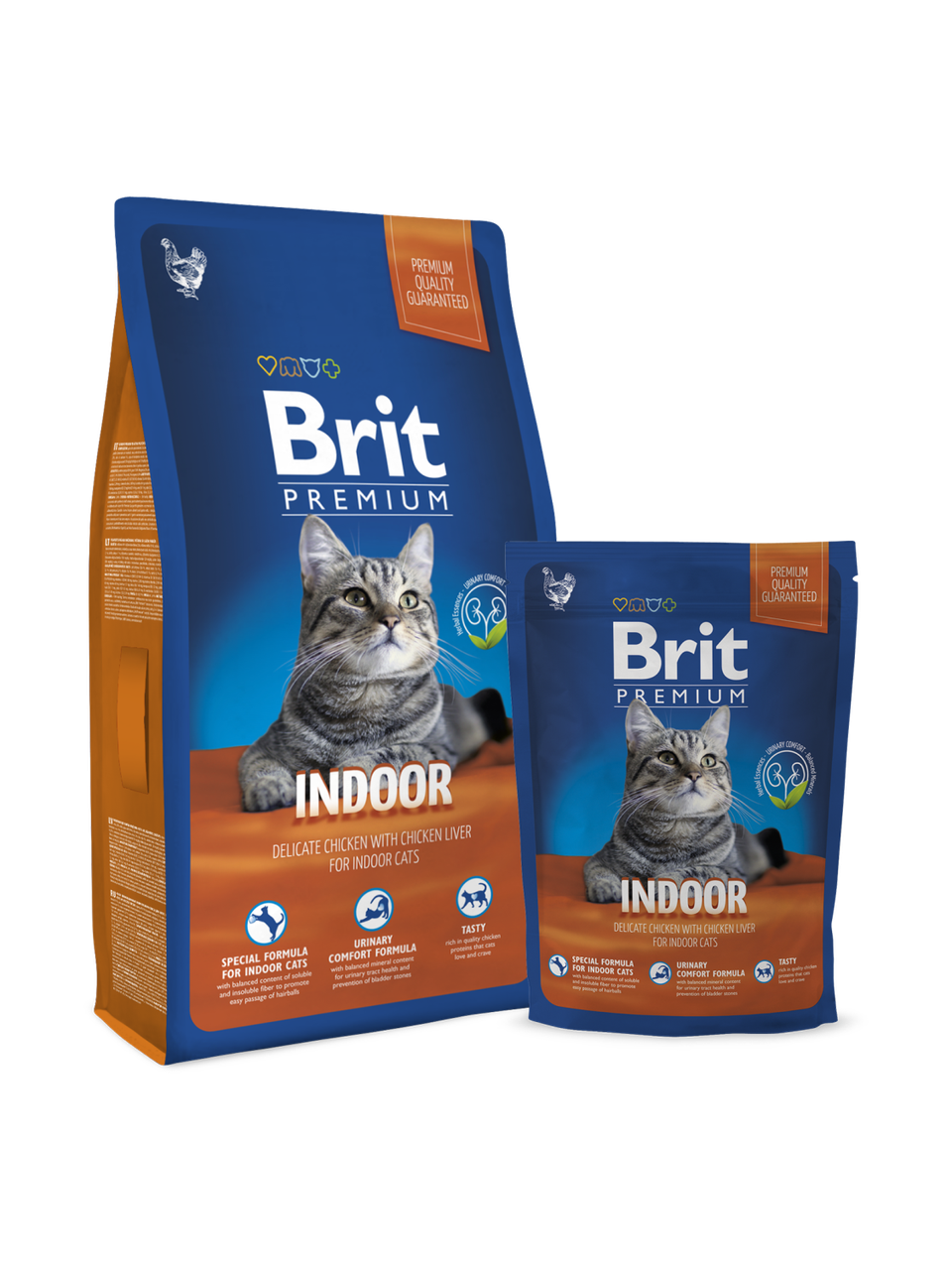 

Корм Brit Premium Cat Indoor для взрослых котов живущих в помещении с курицей 1.5 кг