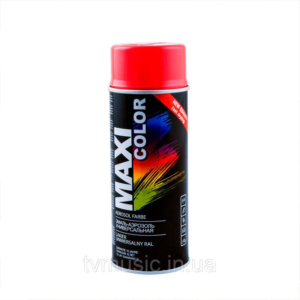 Аэрозольная краска Maxi Color RAL 3020 Красный 400 мл