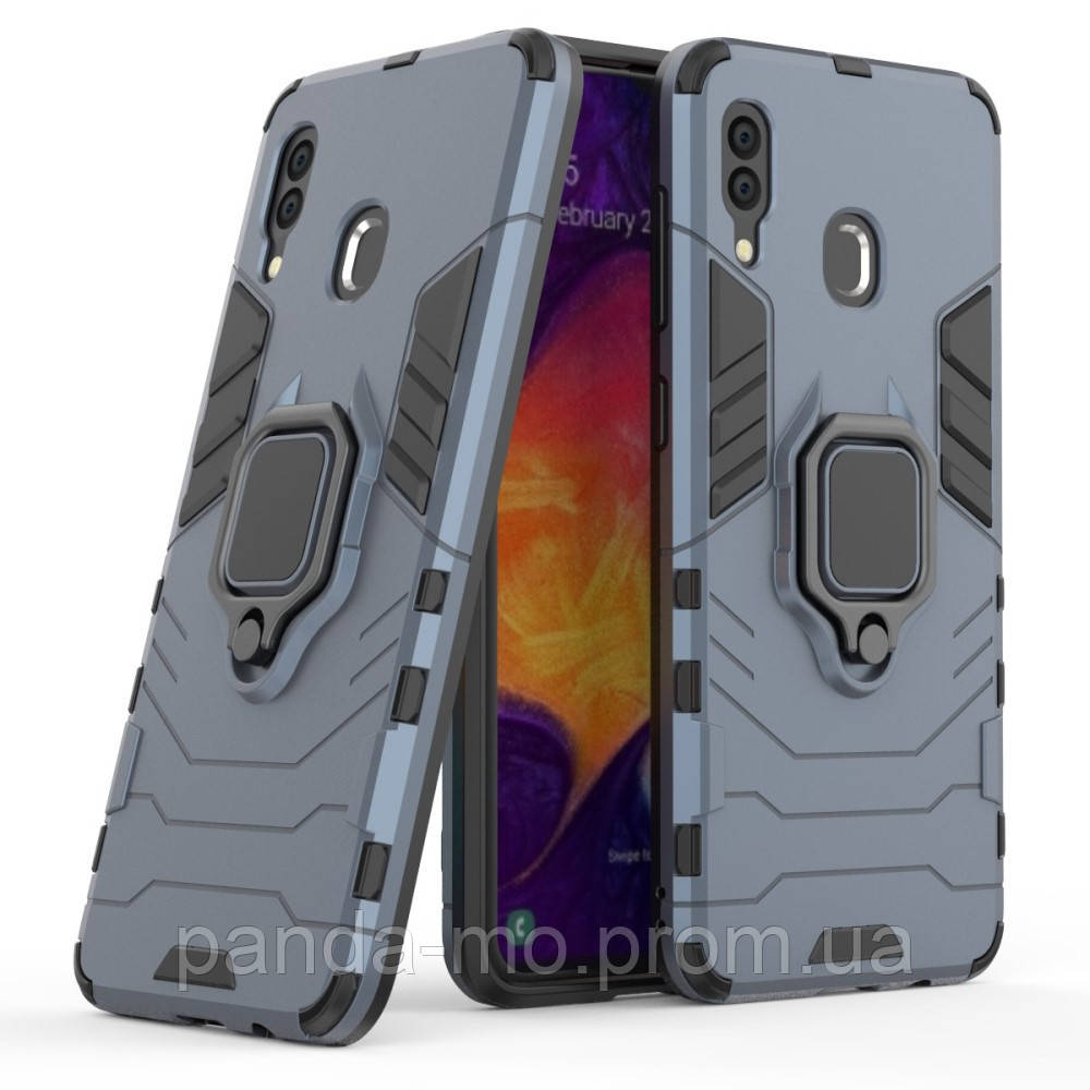 

Противоударный чехол Hard Case на Samsung Galaxy A30, темно-синий