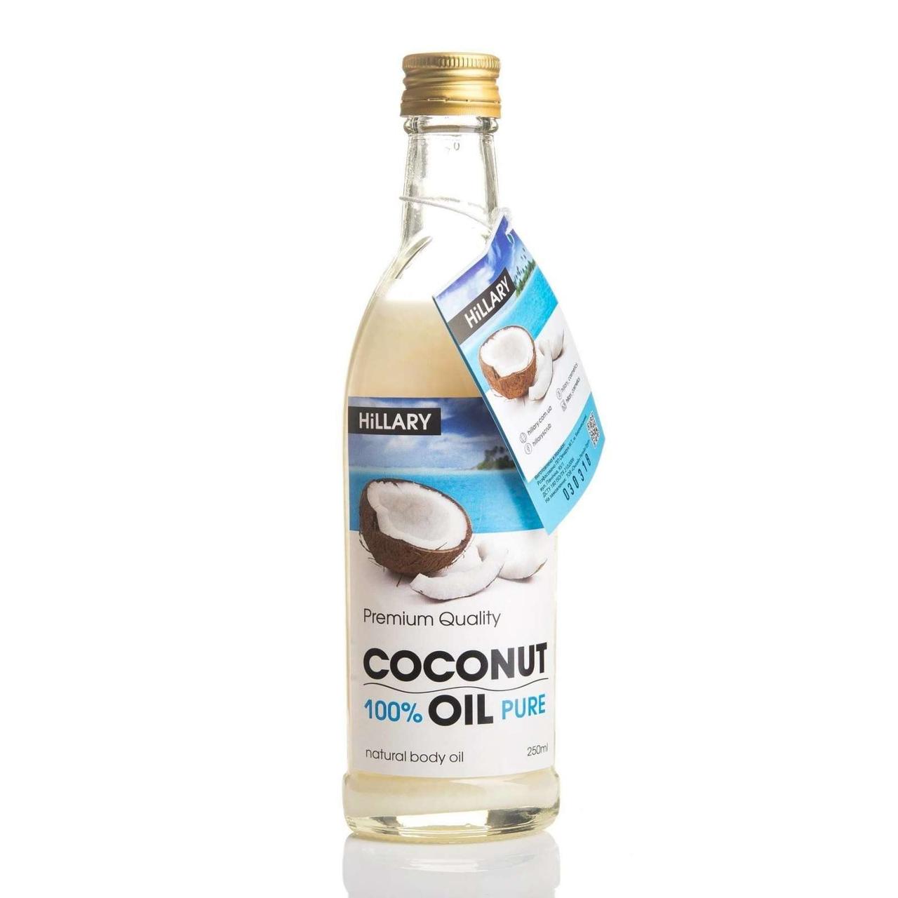 

Кокосовое масло рафинированное Hillary Premium Quality Coconut Oil 250мл GM-13-131385