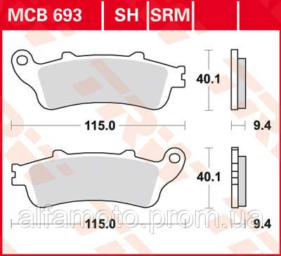 

Тормозные колодки LUCAS MCB693SRM