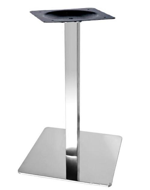 Опора для стола Кама, металл, нержавейка, высота 72 см, основание 45х45 см
