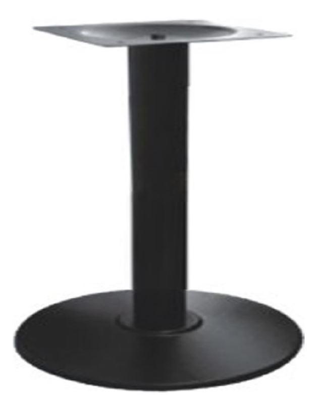 Опора для стола Ока, высокая, цвет черный, высота 110 см, диаметр 43 см