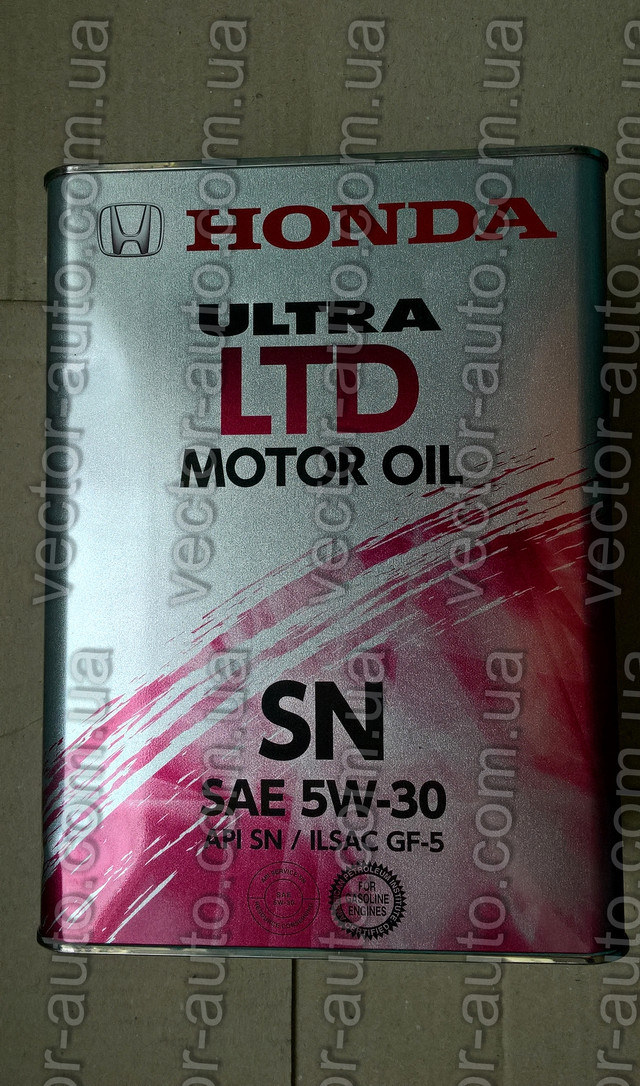 Оригинальное моторное масло HONDA Ultra LTD 5W-30 API SN, ILSAC GF-5 Japan (08218-99974) 4 L