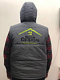 Промо материал для натяжных потолков. Двусторонняя брендовая куртка-безрукавка от Decor Design, фото 3