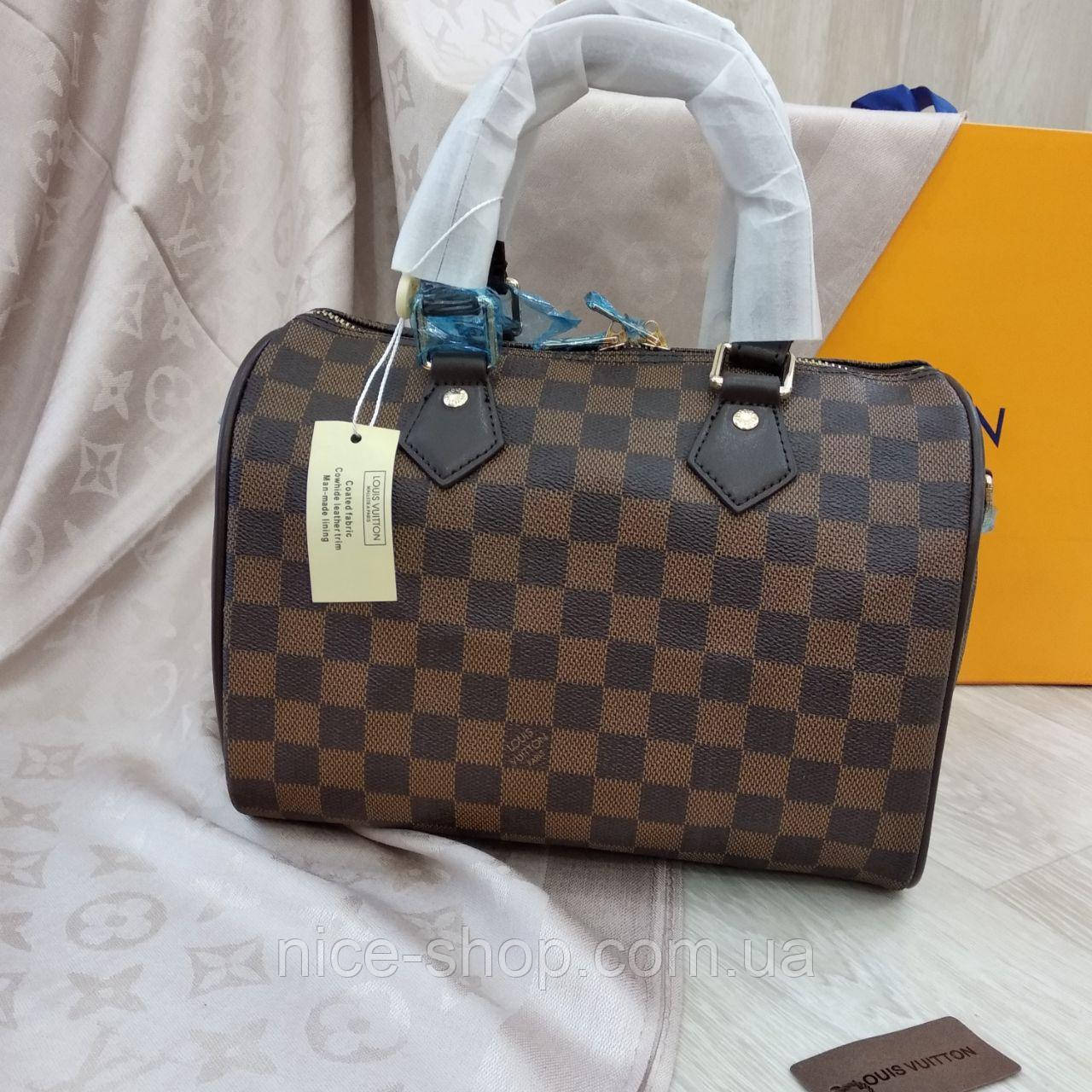 Сумка Louis Vuitton Speedy 25 см,коричневая шахматка: продажа, цена в Одессе. женские сумочки и ...
