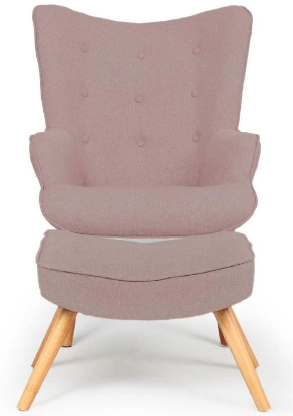 Кресло Флорино с табуреткой, оттоманкой, цвет коричневый (2)