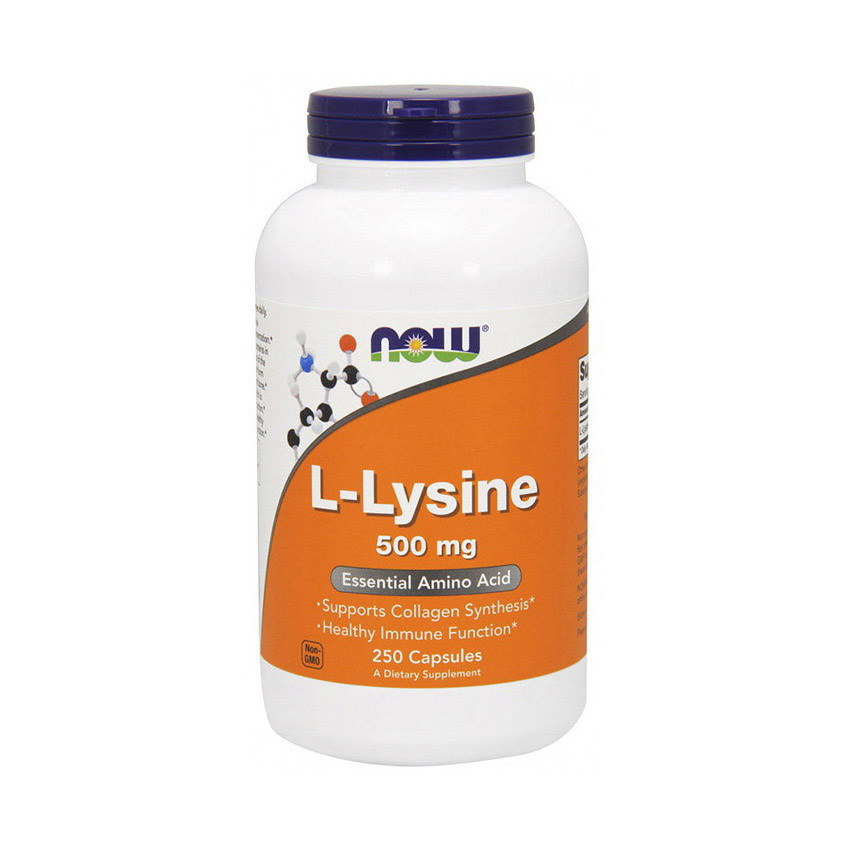 

Аминокислоты L-Lysine 500 mg (250 caps) NOW