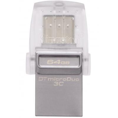 USB флеш накопитель Kingston 64GB DataTraveler microDuo 3C USB 3.1 (DT