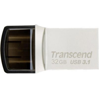 USB флеш накопитель Transcend 32GB JetFlash 890S Silver USB 3.1 (TS32G