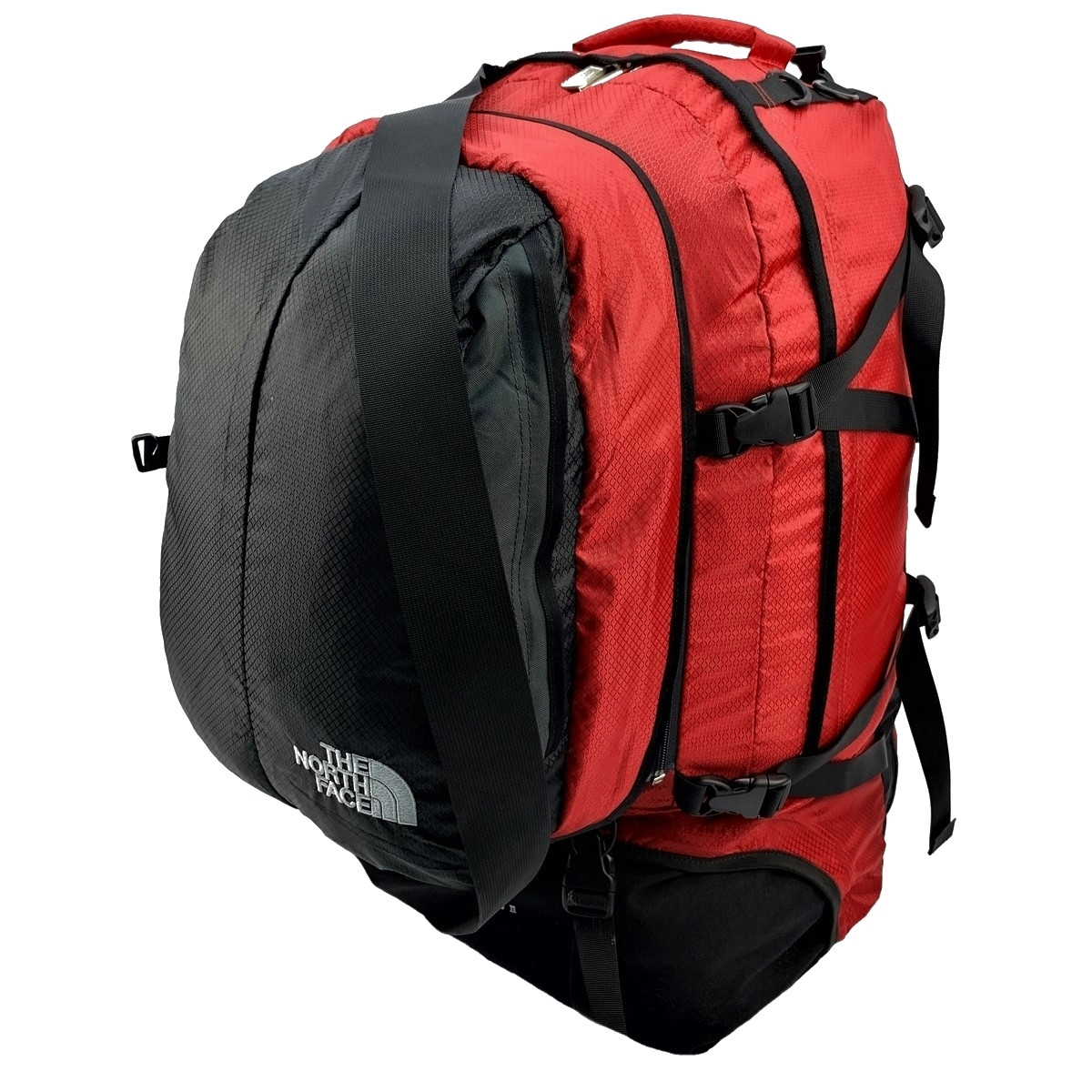 

Туристический рюкзак The North Face Orient Express II 50L+10L Съемный рюкзак 10L красного цвета, Красный