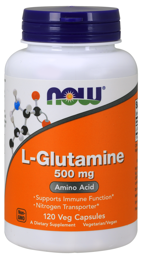 L-Глютамин, 500 мг, Now Foods,120 гелевых капсулНет в наличии