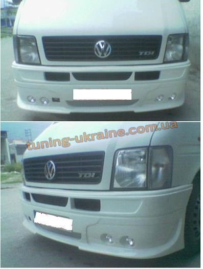 

Передний бампер с двойними противотуманками под покраску на Volkswagen LT35 1996-2006