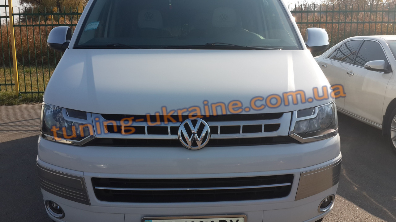 

Хром накладки на решетку для Volkswagen T5 2010+