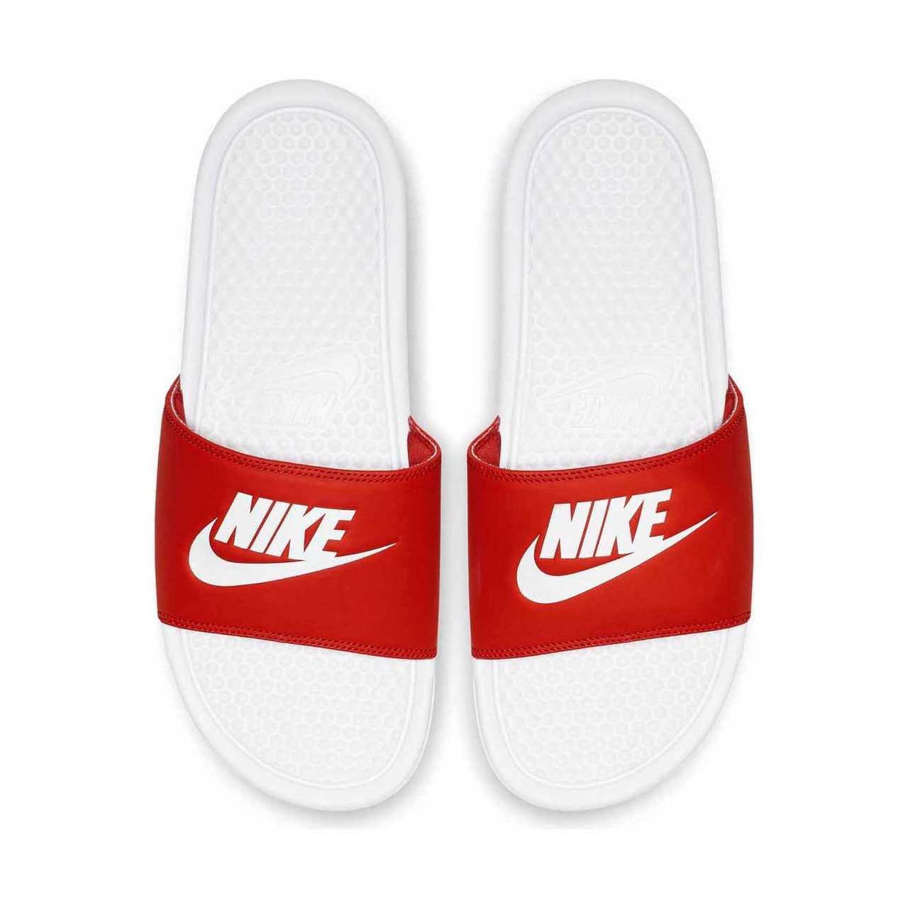Nike Benassi Оригинальные оранжевые белые шлепанцы тапочки вьетнамки большие размеры 343880-090 EU 49.5 (33 см), Оранжевый