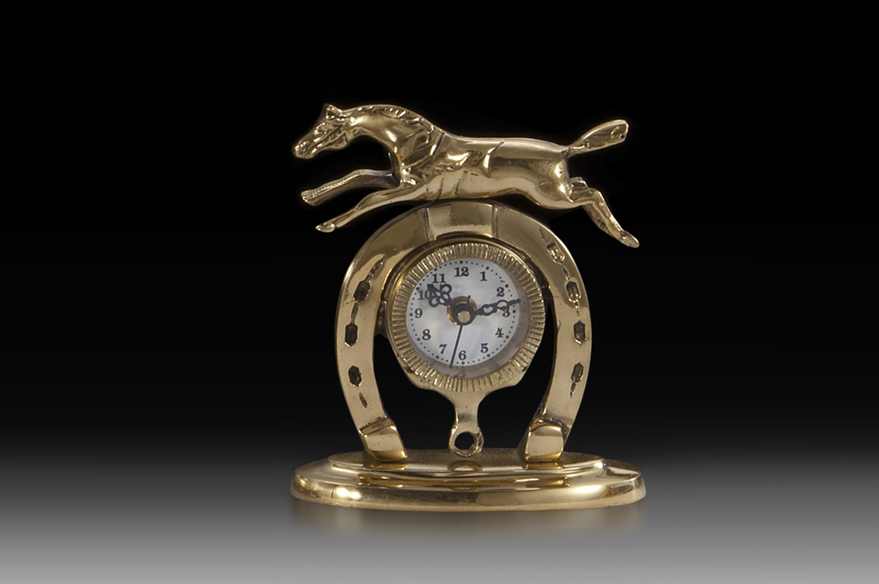 Часы настольные VIRTUS HORSESHOE 16 x 14 см 880 гр Золотистый (130018)Нет в наличии