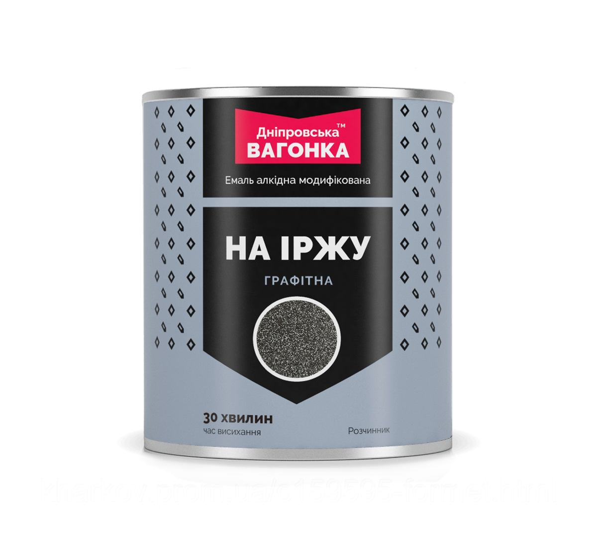 

Эмаль алкидная графитная Вагонка дымчато-серая 0,75кг