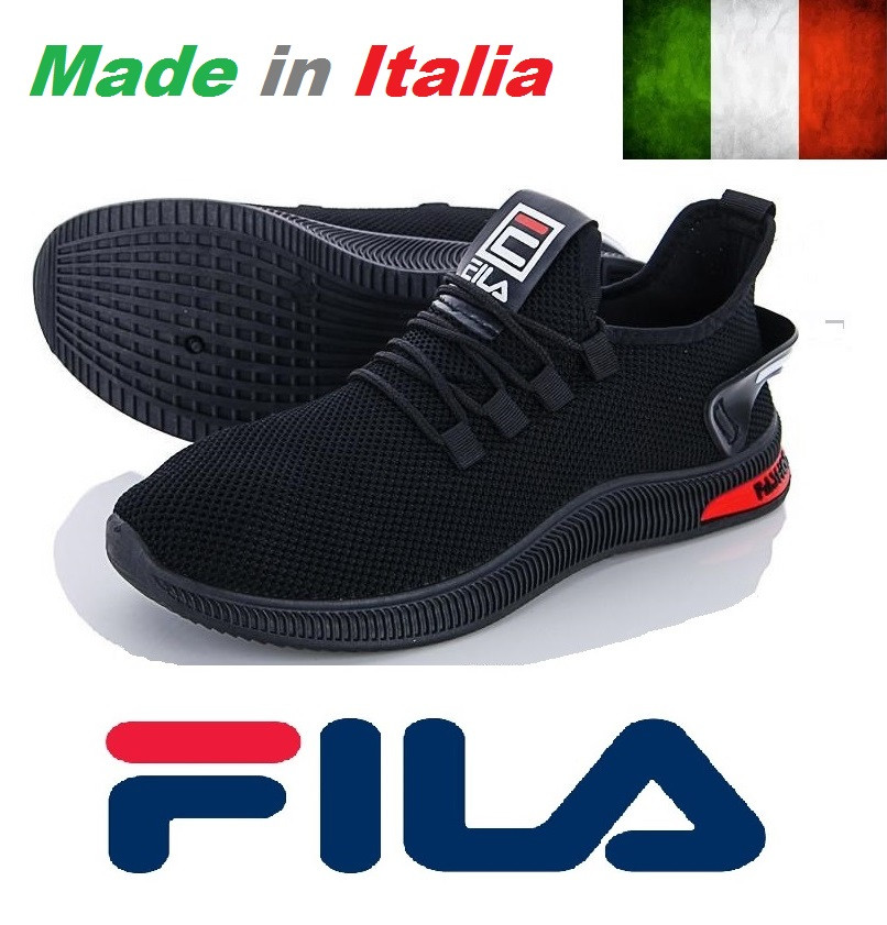 

Мужские черные кроссовки Fila MindZero Black. Италия., Черный