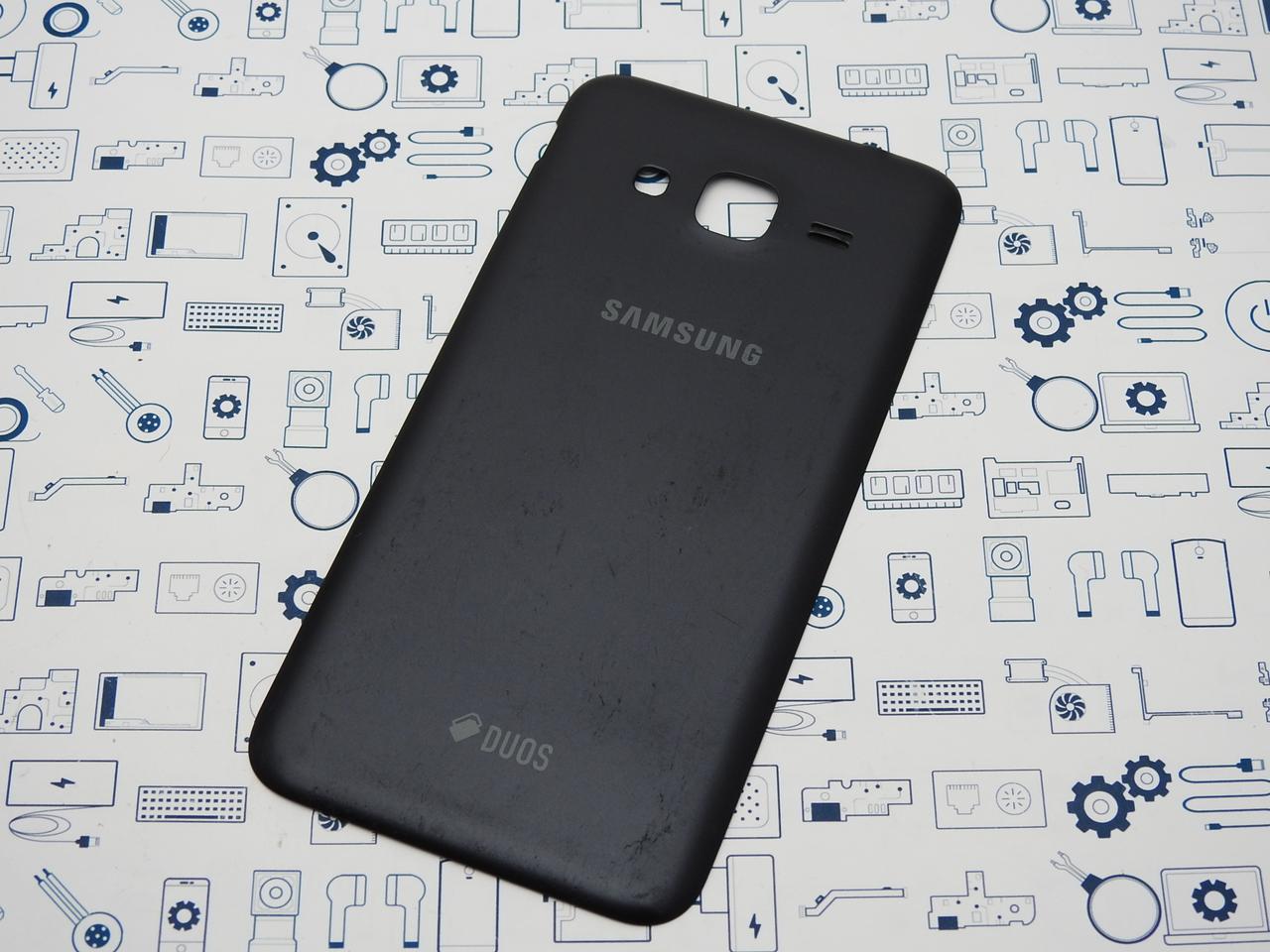 Задняя крышка Samsung J320H Galaxy J3 Duos (2016) черный Сервисный оригинал с разборки