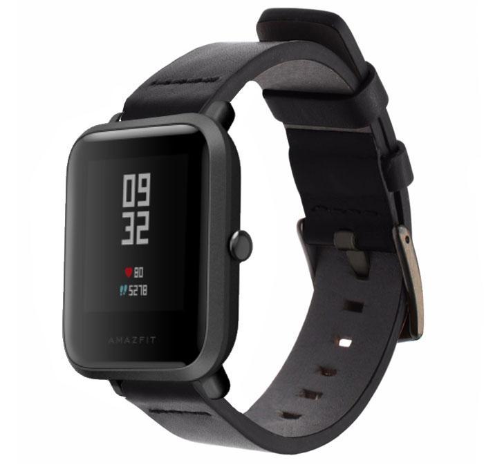 

Кожаный ремешок Primo Classic для часов Xiaomi Amazfit Bip / Amazfit Bip GTS / Amazfit Bip Lite - Black