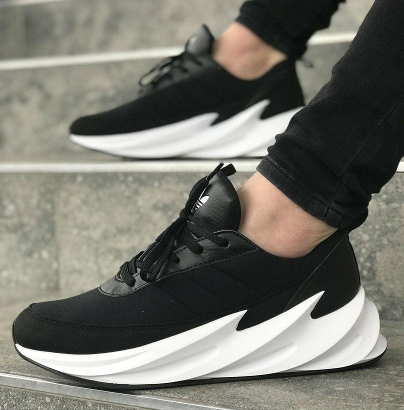 

Sharks Black White | кроссовки мужские; черно-белые; осенние/весенние 9.5us - 43eur - 27.5cm, Черно-белый