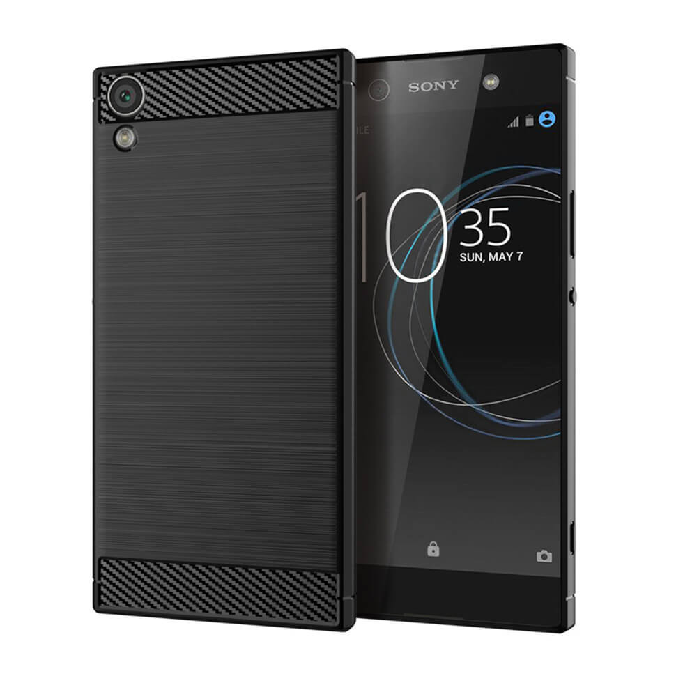 

Чехол Lenuo Carbon Fiber для Sony Xperia XA1 Ultra (G3212) Black, Черный