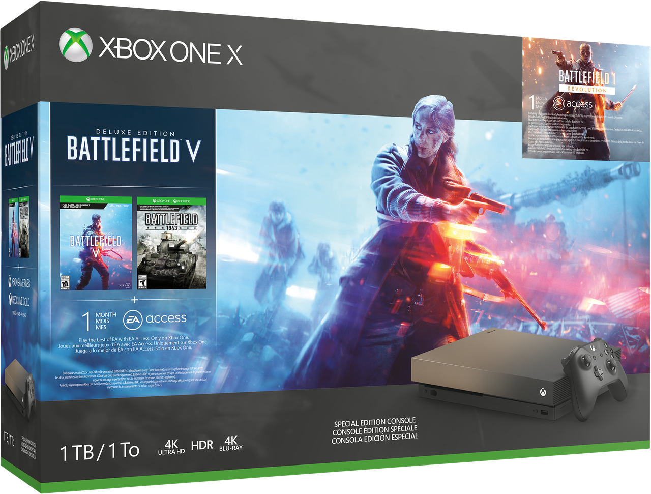 Ігрова консоль Microsoft Xbox ONE X 1TB Rush Gold+Battlefield V+BattleНет в наличии