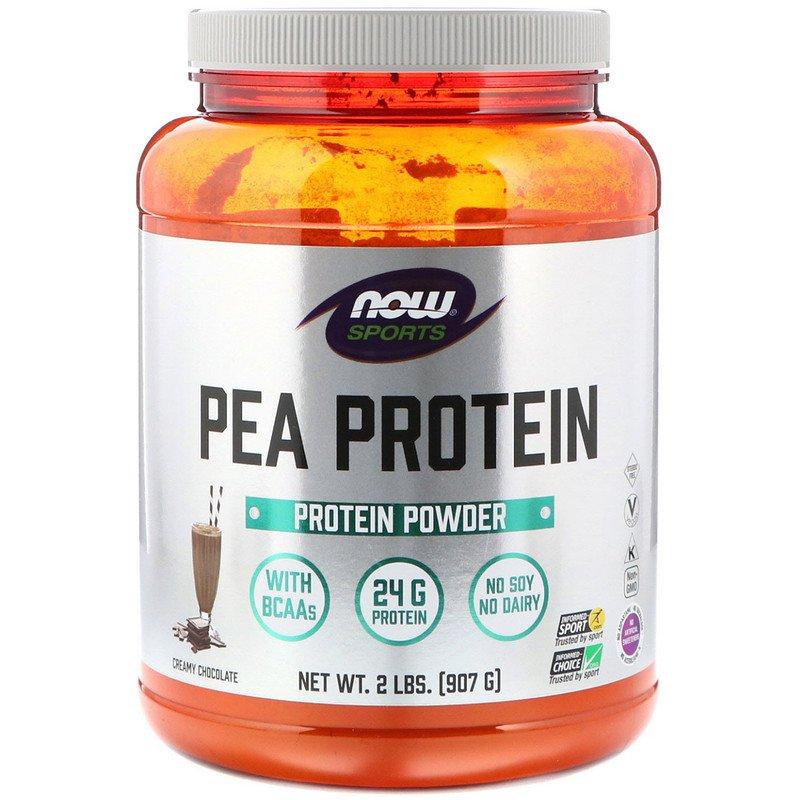 

Гороховый протеин NOW Foods, Sports "Pea Protein" вкус сливочного шоколада (907 г)