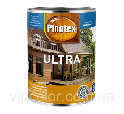 

Pinotex ULTRA 3 л деревозащитное средство глянцевое Орегон