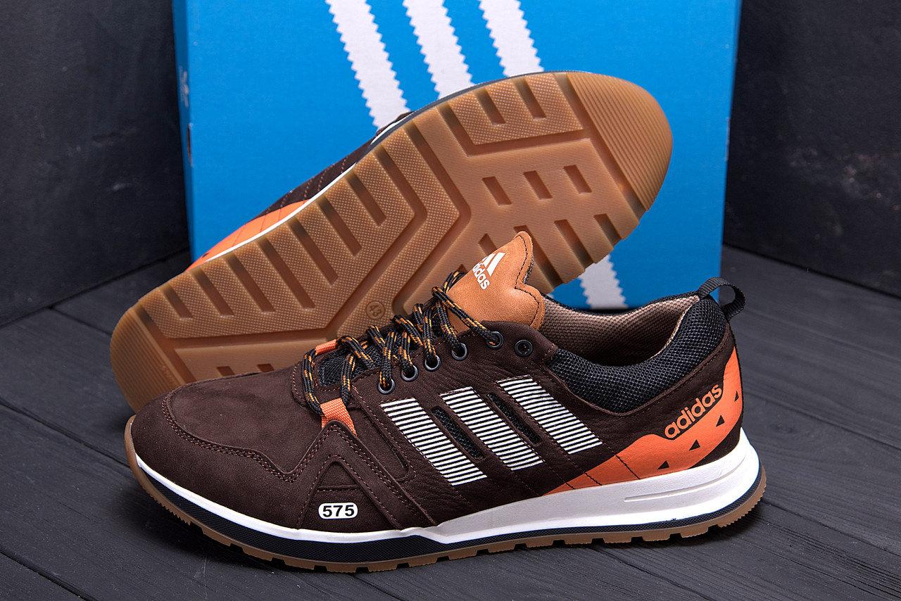 

Мужские кожаные кроссовки Adidas A19 Brown Star, Черный