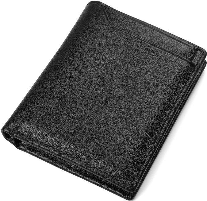 

Кошелек Мужской Vintage 14594 Кожаный Черный, Черный
